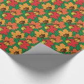 Papier Cadeau Acorns et feuille VI (Coin)