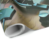 Papier Cadeau Acoustic guitar player (Coin rond)