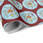 Papier Cadeau Actes du cirque (Coin rond)