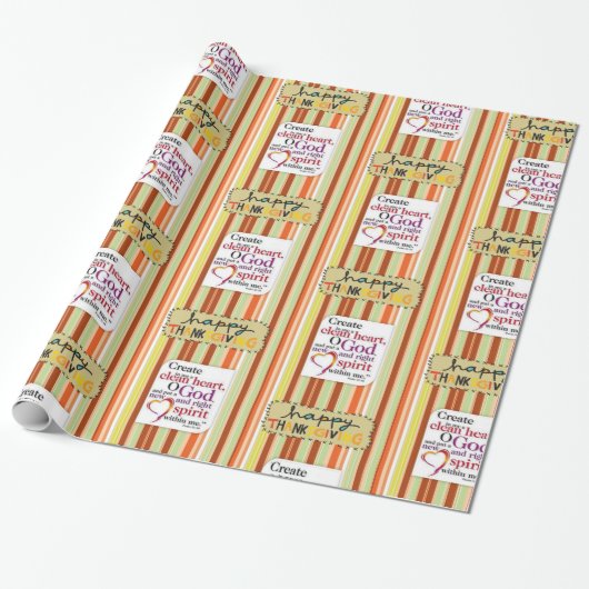 Papier cadeau Action de grâce (Déroulé)