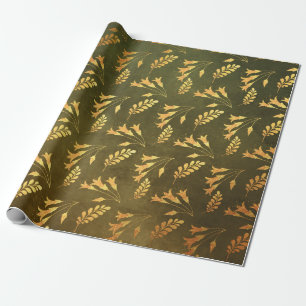 Papier Cadeau Action de grâce en feuille d'or