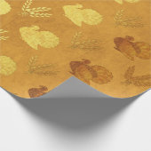 Papier Cadeau Action de grâce feuille d'or (Coin)