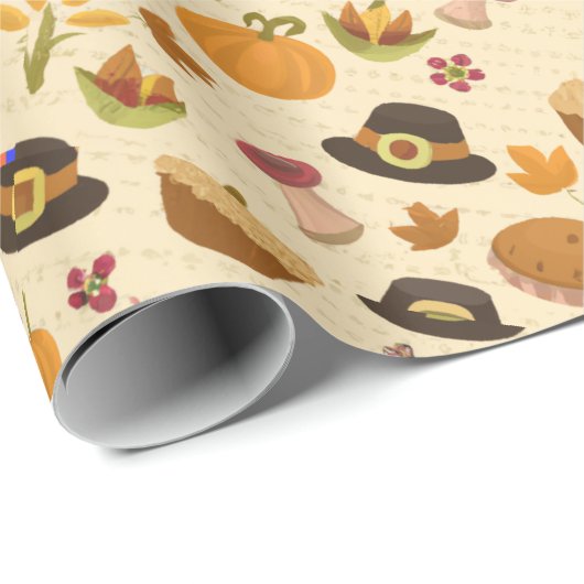 Papier Cadeau Action de grâces (Coin rond)