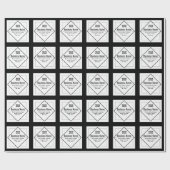 Papier Cadeau Add Your Logo Customizable Template (Plat)