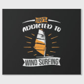 Papier Cadeau Addicé Au Surf À Vent (Plat)