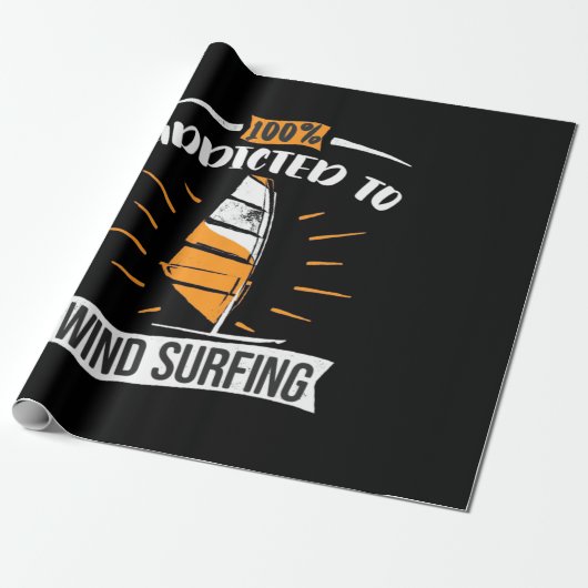 Papier Cadeau Addicé Au Surf À Vent (Déroulé)