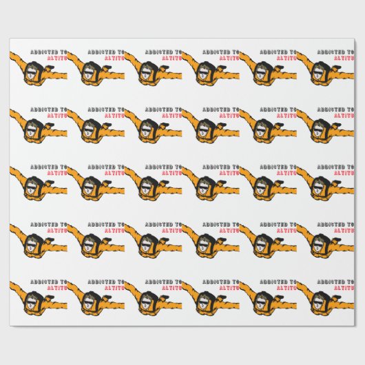 Papier Cadeau Addicité à Altitude Skydiver (Plat)