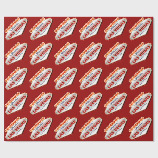 Papier Cadeau Addicted to Las Vegas, Nevada Funny Sign (Plat)