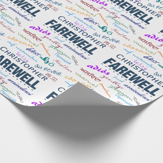 Papier Cadeau Adieu adieu départ (Coin)