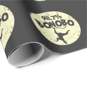 Papier Cadeau ADN Bonobo de singe chimpanzé (Coin rond)