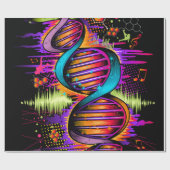 Papier Cadeau ADN de musique (Plat)