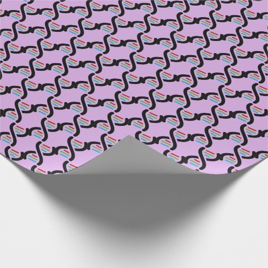Papier Cadeau ADN Double Hélix Science Design Papier d'enveloppe (Coin)