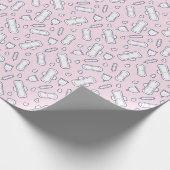 Papier Cadeau Ado fille Pastel rose première période menstruel P (Coin)