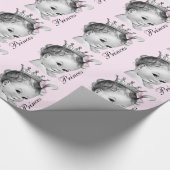 Papier Cadeau Adorable Baby shower princesse rose (Coin)