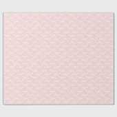 Papier Cadeau Adorable Bow Motif cadeau envelopper rose blanc (Plat)