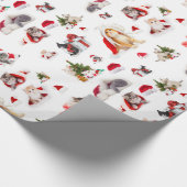 Papier Cadeau Adorable Chatons de Noël 2 Papier à envelopper (Coin)