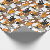 Papier Cadeau Adorable chats mignons et chatons Amoureux des cha (Coin)