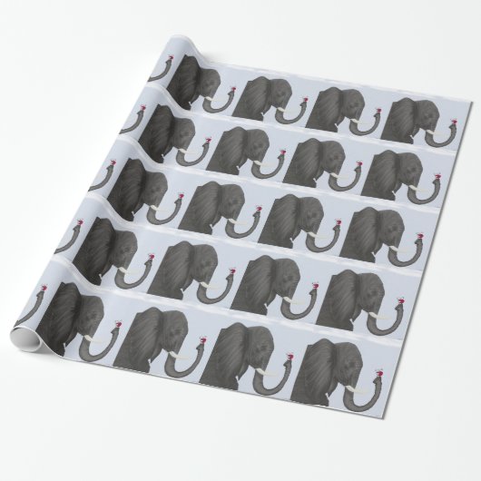 Papier Cadeau Adorable éléphant et mignonne coccinelle (Déroulé)