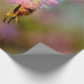 Papier Cadeau Adorable Fleurs De Sakura Mignonne En Soirée (Coin)