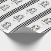 Papier Cadeau Adorable mignonne Gnomes Black Buffalo Plaid (Coin)
