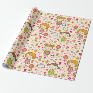 Papier Cadeau Adorable Motif pour enfants