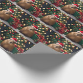 Papier Cadeau Adorable Noël Capybara, (Coin)
