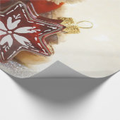 Papier Cadeau Adorable ours en peluche Santa Hat, Vacances (Coin)