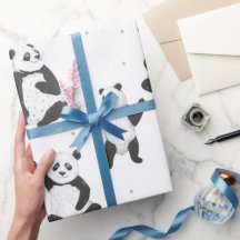 Adorable panda ours motif