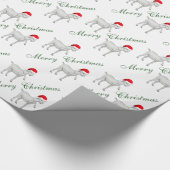 Papier Cadeau Adorable Saanen Chèvre Papier à envelopper Noël (Coin)