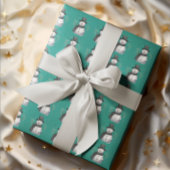 Papier Cadeau Adorable Snowman
