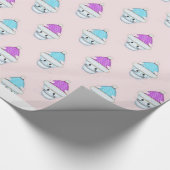 Papier Cadeau Adorables chatons d'hiver (Coin)