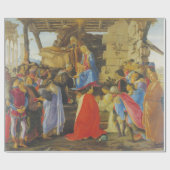 Papier Cadeau Adoration des Mages par Sandro Botticelli 1475 (Plat)