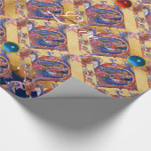 PAPIER CADEAU ADORATION DU PARCHEMENT DE NOËL FLORAL MAGI (Coin)