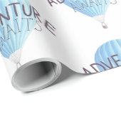 Papier Cadeau Adventure Await Wrapping Papier (Coin rond)