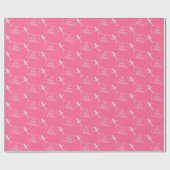 Papier Cadeau Aéronef pilotant un drapeau d'anniversaire personn (Plat)