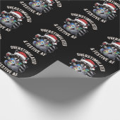 Papier Cadeau AF Raccoon Espresso Lover surstimulé et festif (Coin)