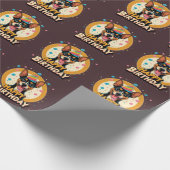 Papier Cadeau Affenpinscher Chien coloré (Coin)