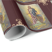 Papier Cadeau Affiche de Columbia Brewing Co. (Coin rond)