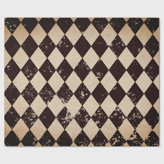 Papier Cadeau Affiche de Decoupage de harlequin (Plat)