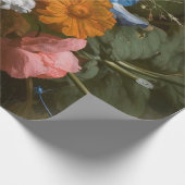 Papier Cadeau Affiche florale de Decoupage de beaux-arts (Coin)