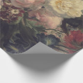 Papier Cadeau Affiche florale de Decoupage de beaux-arts (Coin)