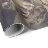 Papier Cadeau Affiche florale de Decoupage de beaux-arts (Coin rond)