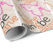 Papier Cadeau Affiche motivationnelle (Coin rond)