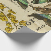 Papier Cadeau Affiches de Decoupage de Français de papillon (Coin)