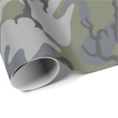 Papier Cadeau Affleurement patiné Camo (Coin rond)