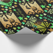 Papier Cadeau African American Boys Anime mignonne (Coin)