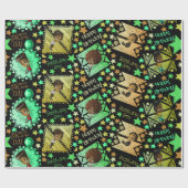 Papier Cadeau African American Boys Anime mignonne (Plat)