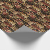 Papier Cadeau African Patchwork : Grunge Print Arrière - plan (Coin)