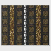 Papier Cadeau African Tribal Animal Print Wrapping Paper (Plat)