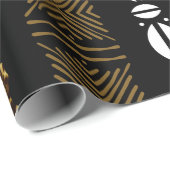 Papier Cadeau African Tribal Animal Print Wrapping Paper (Coin rond)